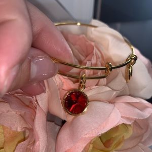 Alex and Ani Ruby rhinestone bracelet